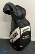 Tommy Horton Scrixon Sponsors Professional Tour Golf Bag - c/w embroidered name, travel/rain hood,