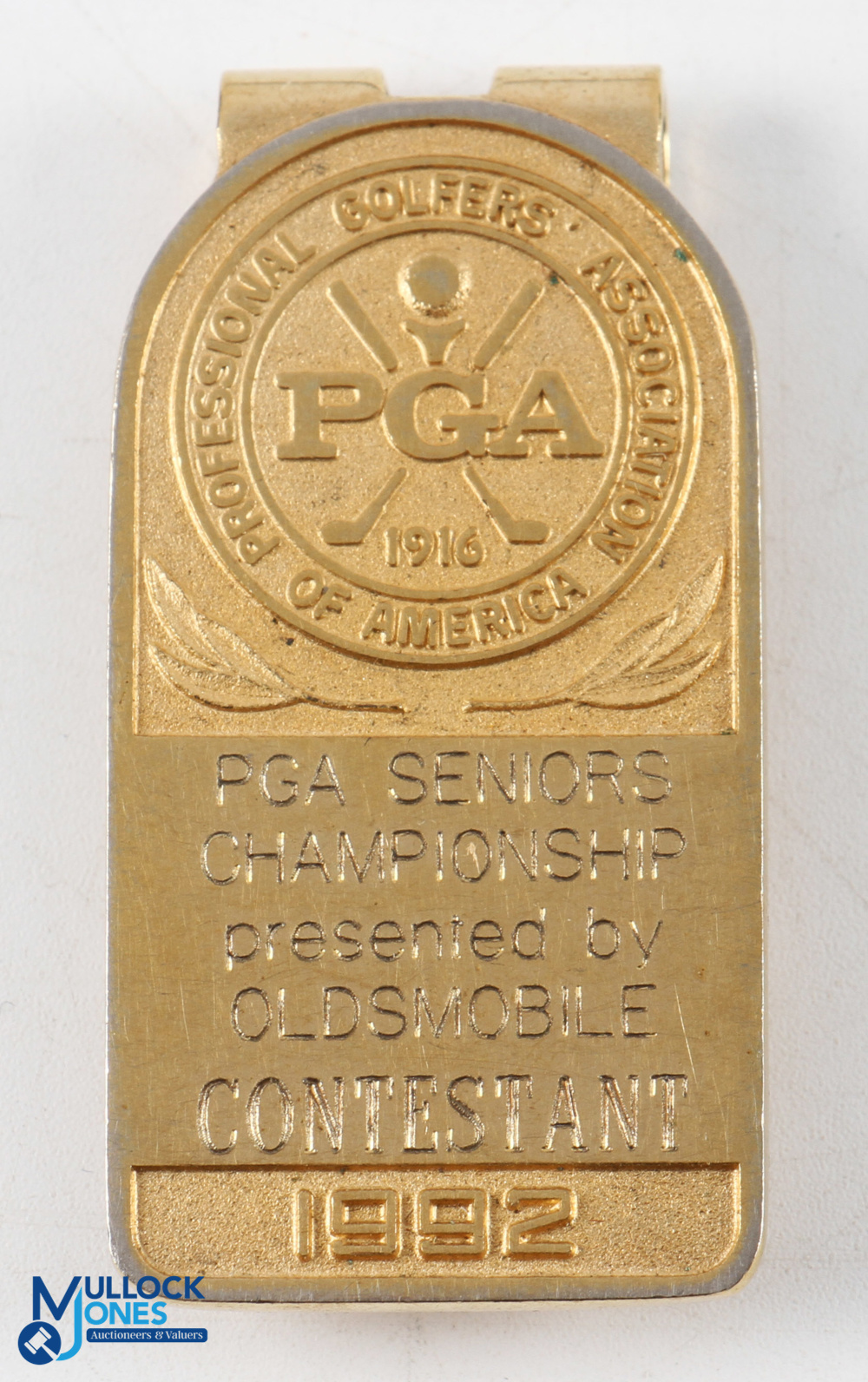 1992 PGA of America PGA Seniors Championship Contestant Tommy Horton Money Clip presented by