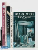 Collection of Golf Collectors Reference and Price Guidebooks one signed (4) Leo Kelly signed "