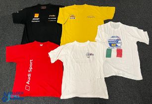 5x c1990 Period F1 Motorsport T-Shirts Riccardo Patrese Elf, Cannon Renault size XL, an Elf grand