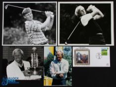 Collection of Open Golf Champions press photographs and FDC from the 1990s (5) to incl Greg Norman