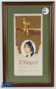 St Margaet Underwear - for every occasion - a good period advertising card, featuring a golfer in