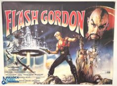 Original Movie/Film Poster – 1980 Flash Gordon 40x30” approx. light folds, creases apparent, kept
