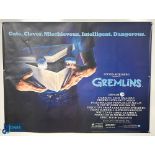 Original Movie/Film Poster – 1984 Gremlins 40x30” approx. creases apparent, kept rolled Ex Cinema