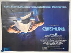 Original Movie/Film Poster – 1984 Gremlins 40x30” approx. creases apparent, kept rolled Ex Cinema