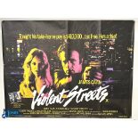 Original Movie/Film Poster – 1981 Violent Streets 40x30” approx. folds, creases apparent, kept