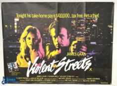 Original Movie/Film Poster – 1981 Violent Streets 40x30” approx. folds, creases apparent, kept