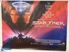 Original Movie/Film Poster – 1989 Star Trek V The Final Frontier 40x30” approx. creases apparent,