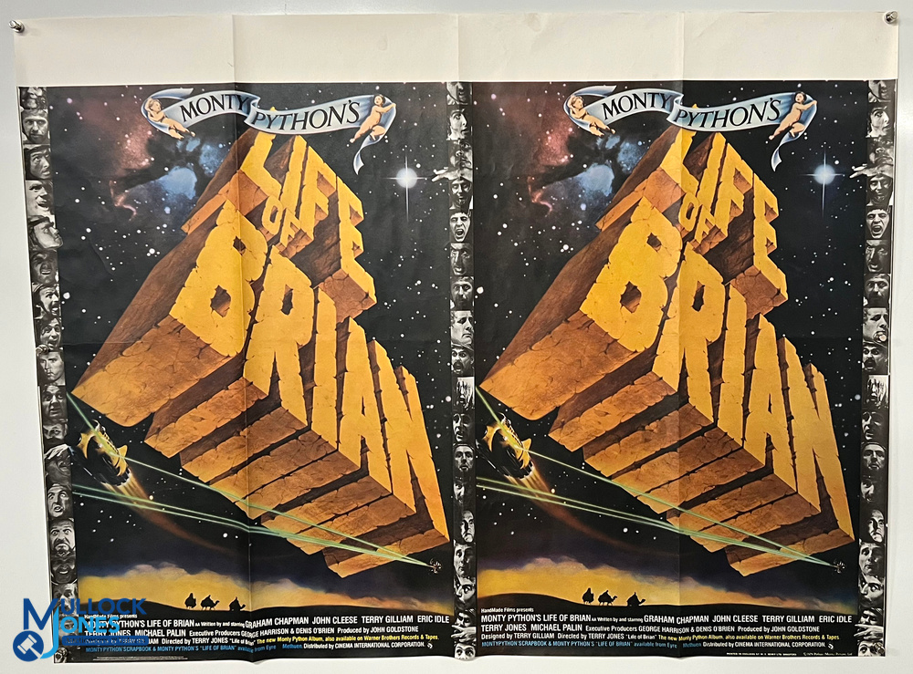 Original Movie/Film Poster – 1979 Monty Python’s Life of Brian 40x30” approx., folds, creases