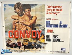 Original Movie/Film Poster – 1978 Convoy 40x30” approx. folds, creases apparent, kept rolled, WE