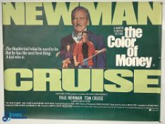 Original Movie/Film Poster – 1986 The Colour of Money 40x30” approx. small nicks, creases