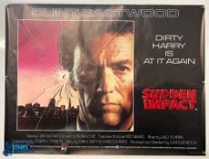 Original Movie/Film Poster – 1983 Sudden Impact 40x30” approx. kept rolled, creases apparent,