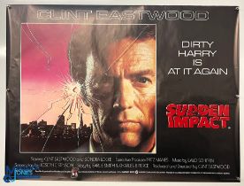 Original Movie/Film Poster – 1983 Sudden Impact 40x30” approx. kept rolled, creases apparent,