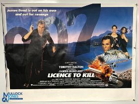 Original Movie/Film Posters (4) – 1989 007 Licence To Kill, 1989 Lenny Live and Unleashed, 1988
