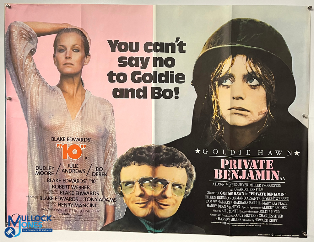 Original Movie/Film Poster – 1979 “10” Blake Edwards (x2) 40x30” approx. light folds, creases, - Image 2 of 2