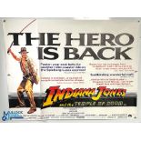 Original Movie /Film Posters (8) 1984 Indiana Jones and The Temple of Doom – ‘The Hero is Back’