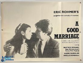 Original Movie/Film Poster – 1982 A Good Marriage 40x30” approx. kept rolled, fold in places,