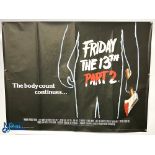 Original Movie/Film Posters (2) – 1983 Friday The 13th Part 2 t/w Part 2 and Part 3 3D double