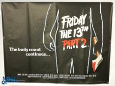 Original Movie/Film Posters (2) – 1983 Friday The 13th Part 2 t/w Part 2 and Part 3 3D double