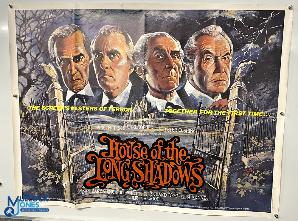 Original Movie/Film Poster – 1983 House of The Long Shadows 40x30” approx. folds apparent,