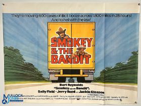 Original Movie/Film Poster – 1977 Smokey & The Bandit 40x30” approx. folds, creases etc, kept rolled