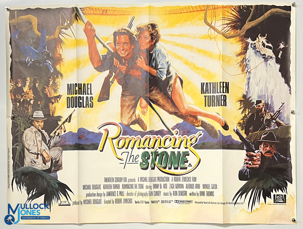 Original Movie/Film Posters (2) – 1984 Romancing The Stone 40x30” approx. with water marks at - Image 2 of 2