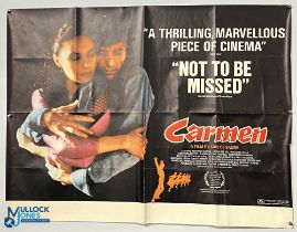 Original Movie/Film Poster – 1984 Carmen 40x30” approx. folds, small tears, creases kept rolled Ex