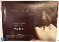 Original Movie /Film Posters (6) 1993 Wolf The Animal is Out 40x30” approx., 1991 Hot Shots 40x30”