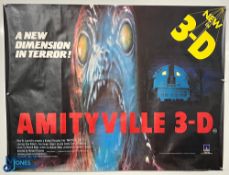 Original Movie/Film Poster – 1983 Amityville 3D 40x30” approx. creases apparent, water stain to