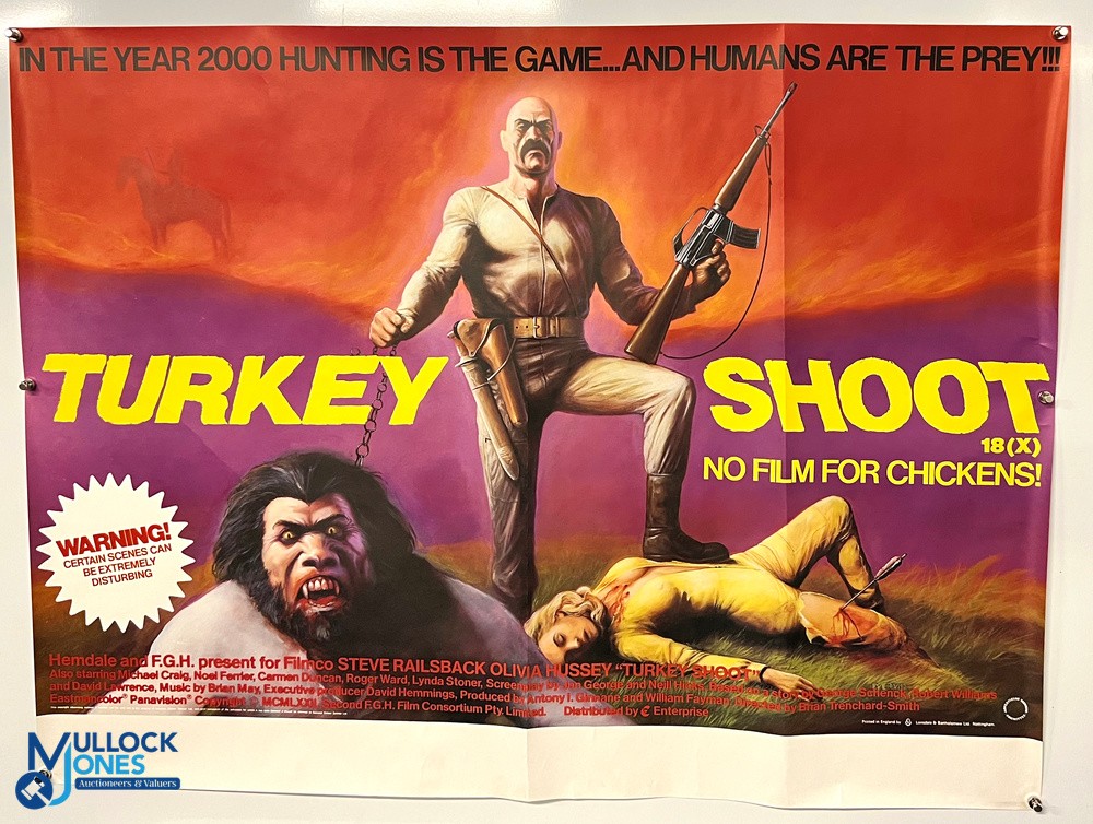 Original Movie/Film Poster – 1982 Turkey Shoot 40x30” approx. some folds, kept rolled, Lonsdale
