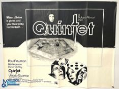 Original Movie/Film Poster – 1979 Quintet 40x30” approx. folds, tears, creases apparent, kept rolled