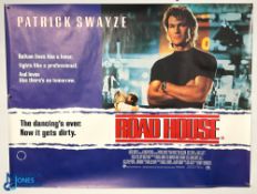 Original Movie/Film Poster – 1989 Road House 40x30” approx. creases apparent, kept rolled Ex