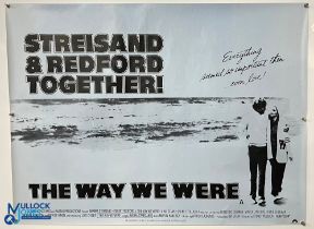 Original Movie/Film Poster – 1973 The Way We Were – Streisand & Redford Together 40x30” approx.