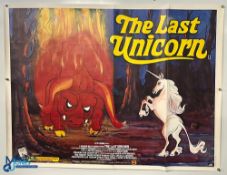 Original Movie/Film Posters (2) – 1980 The Last Unicorn, 1981 Priest of Love, 40x30” approx.