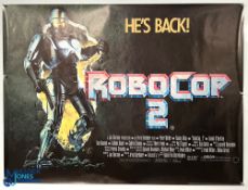 Original Movie /Film Poster 1990 Robocop 2 40x30” approx. creases apparent, kept rolled Ex Cinema
