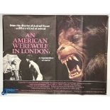 Original Movie/Film Poster – 1981 An American Werewolf In London 40x30” approx. folds, creases