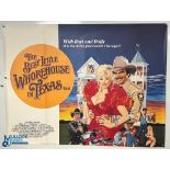 Original Movie/Film Poster – 1982 The Best Little Whorehouse in Texas 40x30” approx., light folds,