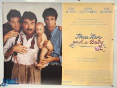 Original Movie/Film Posters (4) – 1988 Bright Lights, Big City, 1987 Three Men and a Baby (small