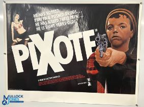 Original Movie/Film Poster – 1980 Pixote 40x30” approx. kept tolled, creases apparent Ex Cinema