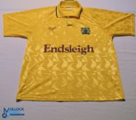 1991-1993 Burnley FC away football shirt - Ribero / Endsleigh. Size L, short sleeves G