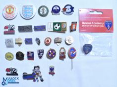 Mixed World Football Club Metal Badges, to include 2003 FIFA USA Hearts, England Manchester