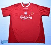 2003 Liverpool FC Home football shirt - Worthington Cup Final Winners Cardiff - Reebok /