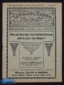 1913/1914 Fulham v Stockport County football programme Div. 2, 7 February; generally good
