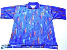 1992 Stockport County FC home football shirt - Gola, Wembley. Size 42/44 blue, short sleeves