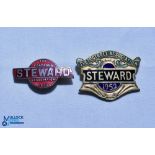 2 x 1952 The Football Association Steward FA Enamel Badges, both pin backed (2)