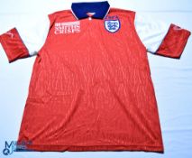 1990s England Schools F.A football shirt - Ribero / Smiths Crisps. Size XL, red, short sleeves
