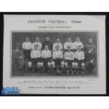 1933 Chester Football Team Jubilee Year photograph presented with the 'Chester Observer' August 26th