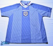 1995-1996 England FC away football shirt - Umbro. Size L, short sleeves