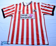 1997-1998 Exeter City FC home football shirt - Arrow/ Concept Incorporated. Size L, short sleeves