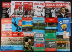 Collection of England international home match programmes to include 1963 Rest of World, 1968 Spain,
